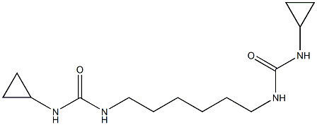 1-cyclopropyl-3-[6-(cyclopropylcarbamoylamino)hexyl]urea Structure