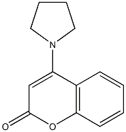 4-pyrrolidin-1-ylchromen-2-one 구조식 이미지