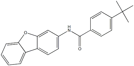 4-tert-butyl-N-dibenzofuran-3-ylbenzamide 구조식 이미지