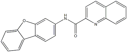 N-dibenzofuran-3-ylquinoline-2-carboxamide Structure