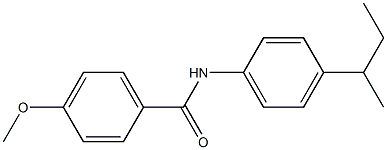 N-(4-butan-2-ylphenyl)-4-methoxybenzamide Structure