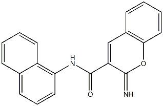 2-imino-N-naphthalen-1-ylchromene-3-carboxamide Structure