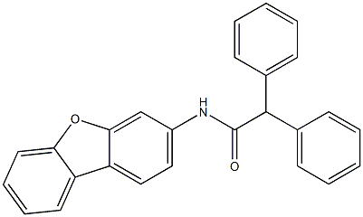 N-dibenzofuran-3-yl-2,2-diphenylacetamide 구조식 이미지