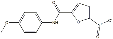 N-(4-methoxyphenyl)-5-nitrofuran-2-carboxamide 구조식 이미지