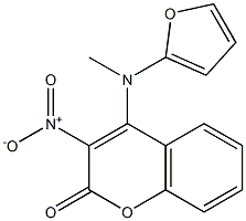 4-(furan-2-ylmethylamino)-3-nitrochromen-2-one 구조식 이미지