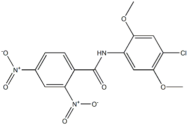 N-(4-chloro-2,5-dimethoxyphenyl)-2,4-dinitrobenzamide Structure