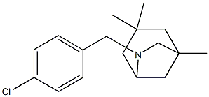 7-[(4-chlorophenyl)methyl]-3,3,5-trimethyl-7-azabicyclo[3.2.1]octane 구조식 이미지