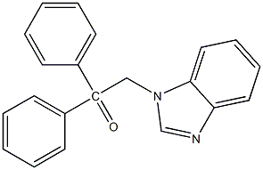 1-(benzimidazol-1-yl)-2,2-diphenylethanone 구조식 이미지