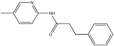 N-(5-methylpyridin-2-yl)-3-phenylpropanamide 구조식 이미지