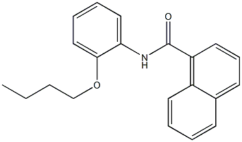 N-(2-butoxyphenyl)naphthalene-1-carboxamide Structure