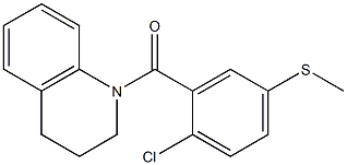 (2-chloro-5-methylsulfanylphenyl)-(3,4-dihydro-2H-quinolin-1-yl)methanone 구조식 이미지