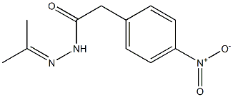 2-(4-nitrophenyl)-N-(propan-2-ylideneamino)acetamide 구조식 이미지