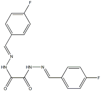 N,N'-bis[(E)-(4-fluorophenyl)methylideneamino]oxamide Structure