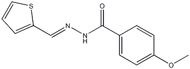4-methoxy-N-[(E)-thiophen-2-ylmethylideneamino]benzamide Structure