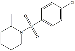 1-(4-chlorophenyl)sulfonyl-2-methylpiperidine 구조식 이미지