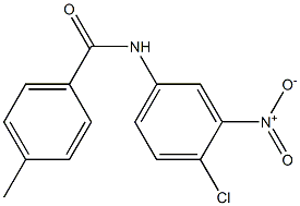 N-(4-chloro-3-nitrophenyl)-4-methylbenzamide 구조식 이미지