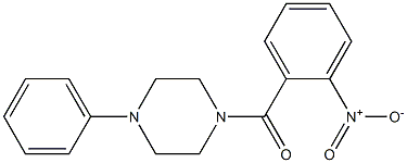 (2-nitrophenyl)-(4-phenylpiperazin-1-yl)methanone 구조식 이미지