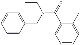 N-benzyl-N-ethyl-2-methylbenzamide 구조식 이미지