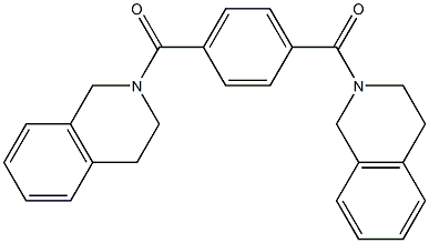 [4-(3,4-dihydro-1H-isoquinoline-2-carbonyl)phenyl]-(3,4-dihydro-1H-isoquinolin-2-yl)methanone 구조식 이미지