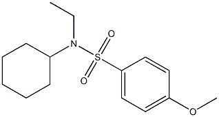 N-cyclohexyl-N-ethyl-4-methoxybenzenesulfonamide Structure