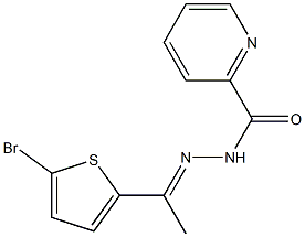 N-[(E)-1-(5-bromothiophen-2-yl)ethylideneamino]pyridine-2-carboxamide Structure