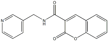 2-oxo-N-(pyridin-3-ylmethyl)chromene-3-carboxamide 구조식 이미지