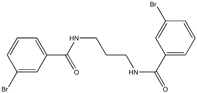 3-bromo-N-[3-[(3-bromobenzoyl)amino]propyl]benzamide 구조식 이미지