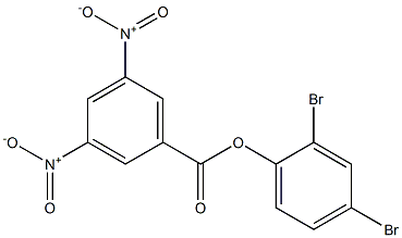 (2,4-dibromophenyl) 3,5-dinitrobenzoate 구조식 이미지