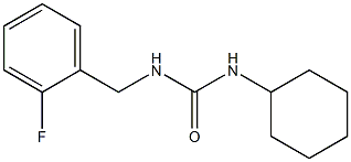 1-cyclohexyl-3-[(2-fluorophenyl)methyl]urea Structure