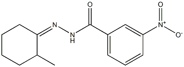 N-[(Z)-(2-methylcyclohexylidene)amino]-3-nitrobenzamide 구조식 이미지