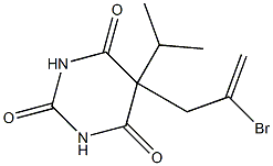 5-(2-bromoprop-2-enyl)-5-propan-2-yl-1,3-diazinane-2,4,6-trione 구조식 이미지