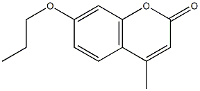 4-methyl-7-propoxychromen-2-one Structure