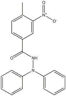 4-methyl-3-nitro-N',N'-diphenylbenzohydrazide 구조식 이미지
