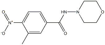 3-methyl-N-morpholin-4-yl-4-nitrobenzamide Structure