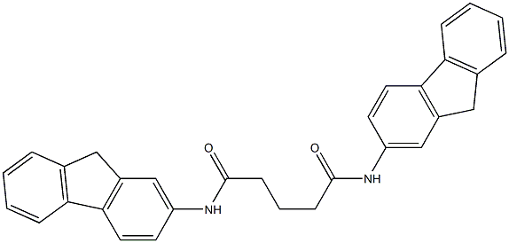 N,N'-bis(9H-fluoren-2-yl)pentanediamide Structure
