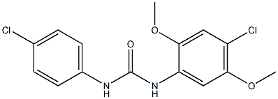 1-(4-chloro-2,5-dimethoxyphenyl)-3-(4-chlorophenyl)urea 구조식 이미지