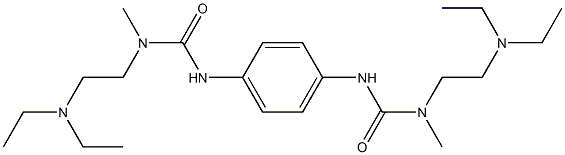 1-[2-(diethylamino)ethyl]-3-[4-[[2-(diethylamino)ethyl-methylcarbamoyl]amino]phenyl]-1-methylurea 구조식 이미지