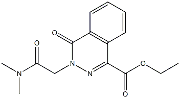 ethyl 3-[2-(dimethylamino)-2-oxoethyl]-4-oxophthalazine-1-carboxylate 구조식 이미지