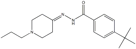 4-tert-butyl-N-[(1-propylpiperidin-4-ylidene)amino]benzamide Structure