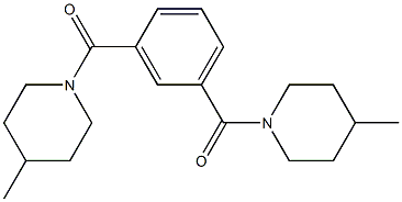 [3-(4-methylpiperidine-1-carbonyl)phenyl]-(4-methylpiperidin-1-yl)methanone 구조식 이미지