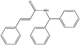 (E)-N-benzhydryl-3-phenylprop-2-enamide 구조식 이미지