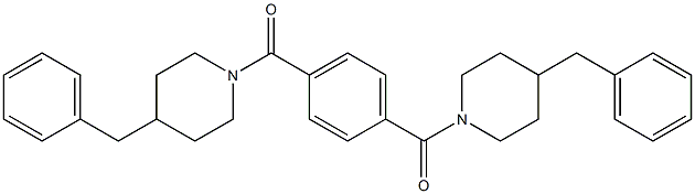 [4-(4-benzylpiperidine-1-carbonyl)phenyl]-(4-benzylpiperidin-1-yl)methanone Structure