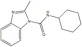 N-cyclohexyl-2-methylbenzimidazole-1-carboxamide 구조식 이미지
