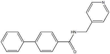 4-phenyl-N-(pyridin-4-ylmethyl)benzamide Structure
