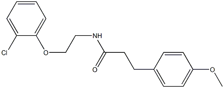 N-[2-(2-chlorophenoxy)ethyl]-3-(4-methoxyphenyl)propanamide Structure