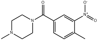 (4-methyl-3-nitrophenyl)-(4-methylpiperazin-1-yl)methanone 구조식 이미지