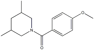 (3,5-dimethylpiperidin-1-yl)-(4-methoxyphenyl)methanone Structure