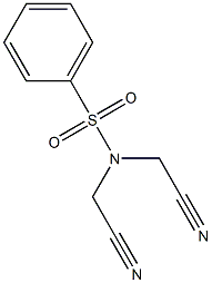 N,N-bis(cyanomethyl)benzenesulfonamide 구조식 이미지