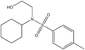 N-cyclohexyl-N-(2-hydroxyethyl)-4-methylbenzenesulfonamide 구조식 이미지