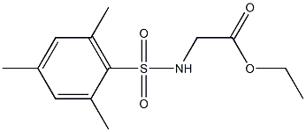 ethyl 2-[(2,4,6-trimethylphenyl)sulfonylamino]acetate 구조식 이미지